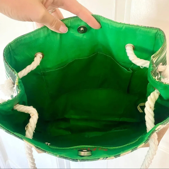 Chi for Ulta Beauty Palm Leaf Rope Strap Pool Beach Bag - Picture 8 of 8